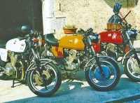 Trio di moto Laverda