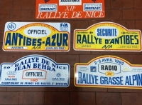 N°5 TARGHE RALLYE FRANCESI.