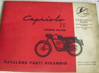 Catalogo parti di ricambio per moto Capriolo
