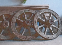 Per carro agricolo, ruote in legno/ferro