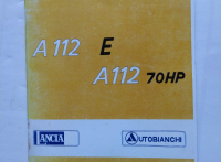 AUTOBIANCHI A 112 ABARTH LIBRETTO USO EDIZIONE 10/1977