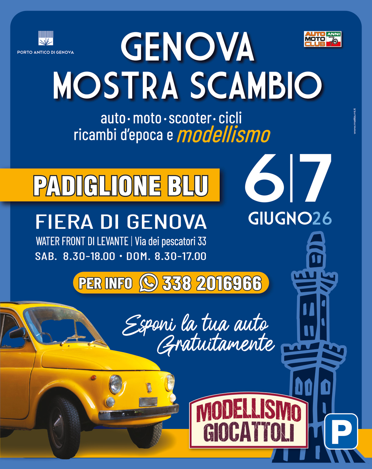 Mostra Scambio Genova: 6-7 giugno 2026