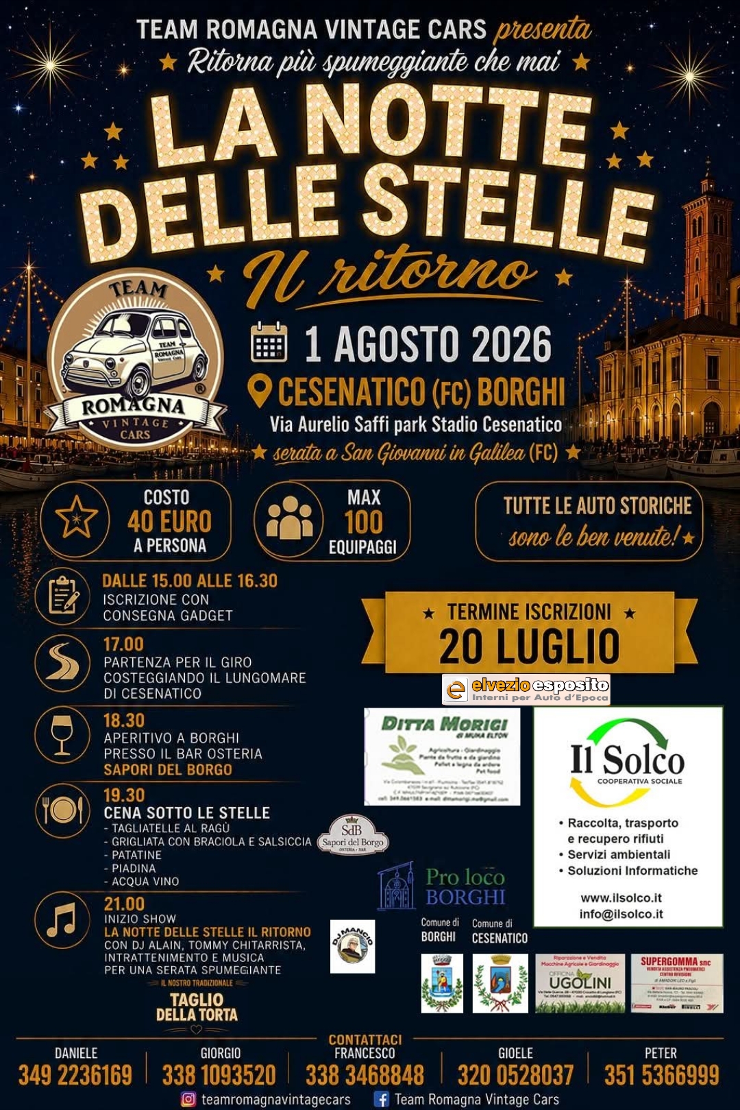 La Notte delle Stelle - 1 Agosto 2026 - Cesenatico (FC)